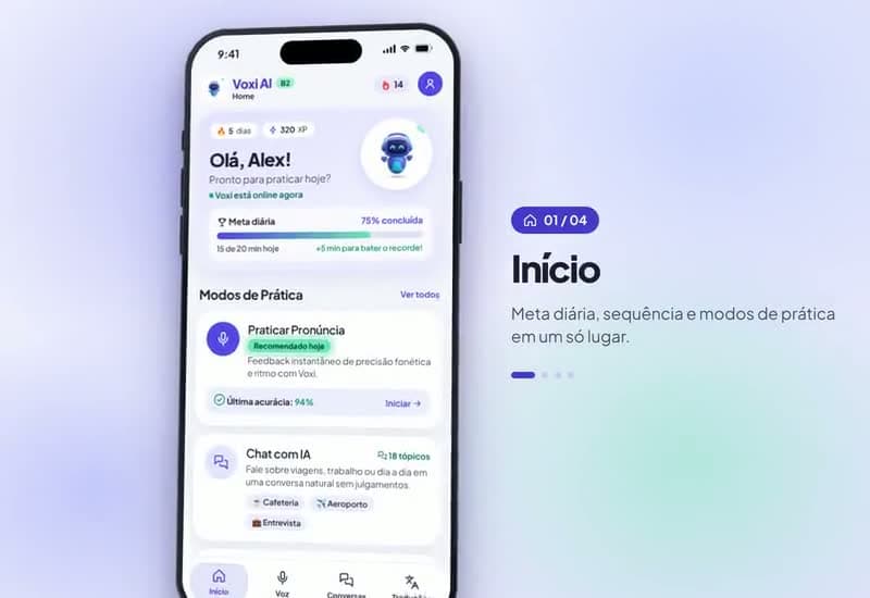 Demonstração em vídeo do projeto Apps mobile com IA